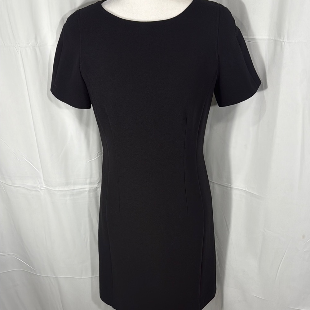 Marella Italian Black Mini Dress Short Sleeve Size 4 - Picture 2 of 8